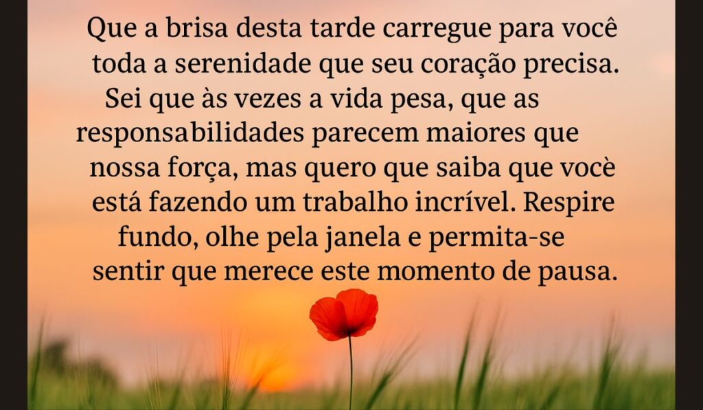 Mensagem de Boa Tarde