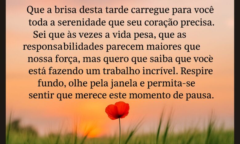 Mensagem de Boa Tarde