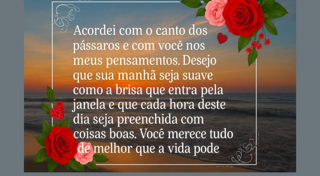 Mensagem de Bom Dia para Hoje