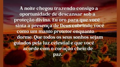 Mensagens de Boa Noite Abençoada