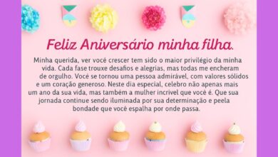 mensagem de aniversário para filha