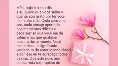 mensagem de aniverário para mãe